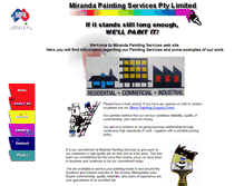 Tablet Screenshot of mirandapaintingservices.com.au